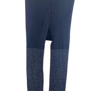 Nwot New George Leggings Stretch Glitter Sparkle Colorblock Two Toned Formal Cas